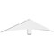 Ekena Millwork Alberta Architectural Grade PVC Gable Bracket, 84"W x 14"H x 2"D x 6"F, 4/12 Pitch GBP084X14X0206ALB00 - alternate 1